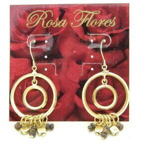 New Old Stock ROSA FLORES Round Earrings